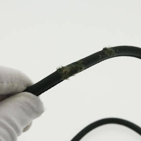 PRADA PRADA Hand Bag Nylon Khaki Silver Auth 95368 - Picture 9 of 16